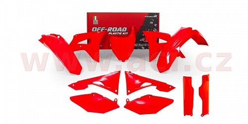 sada plastů Honda, RTECH (červená, 6 dílů, vč. krytů vzduch filtru)